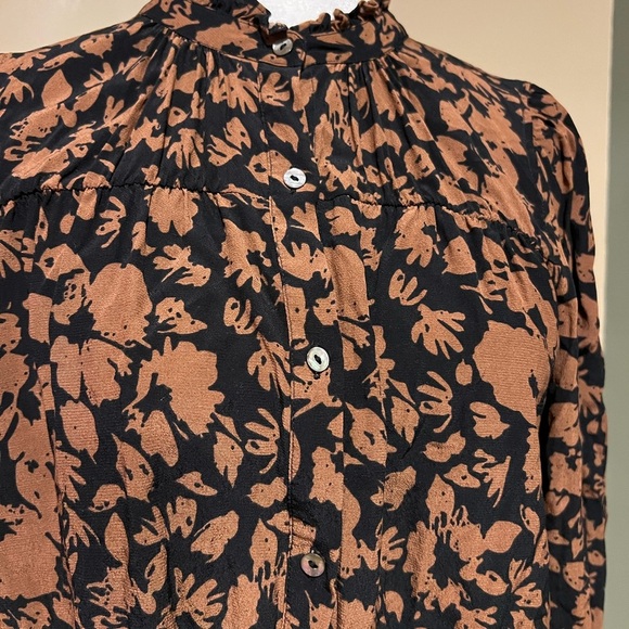 Rails Camille Floral Shirt In Garden Silhouette Size Small - Picture 4 of 10
